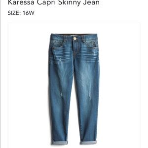 Karessa cropped skinny jeans 16W